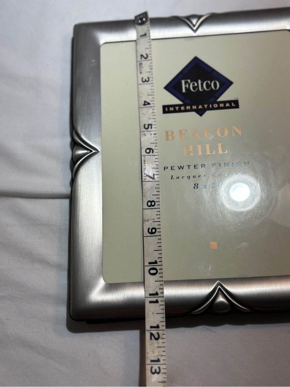 Fetco Beacon Hill Pewter Finish 8x10 Photo Frame - Silver - Picture 7 of 8